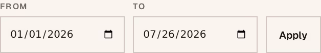 Screenshot: date-range
