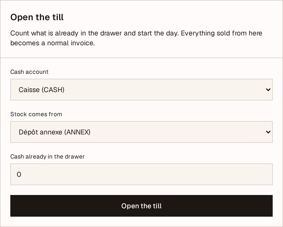 Screenshot: open-form