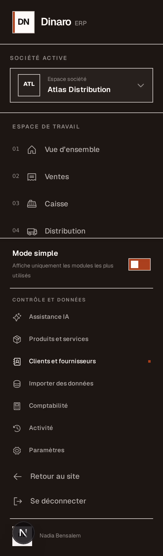 Capture d’écran : open-contacts