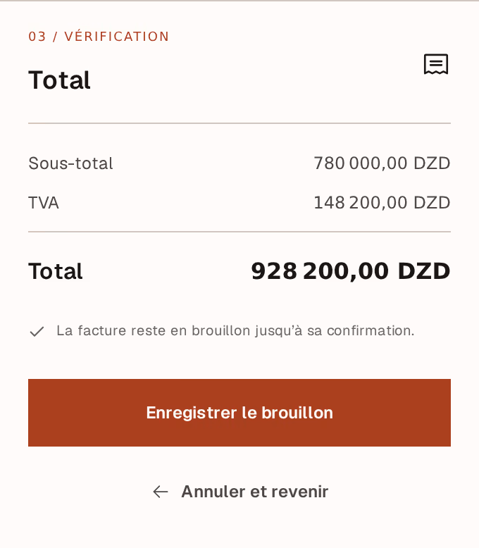 Capture d’écran : totals