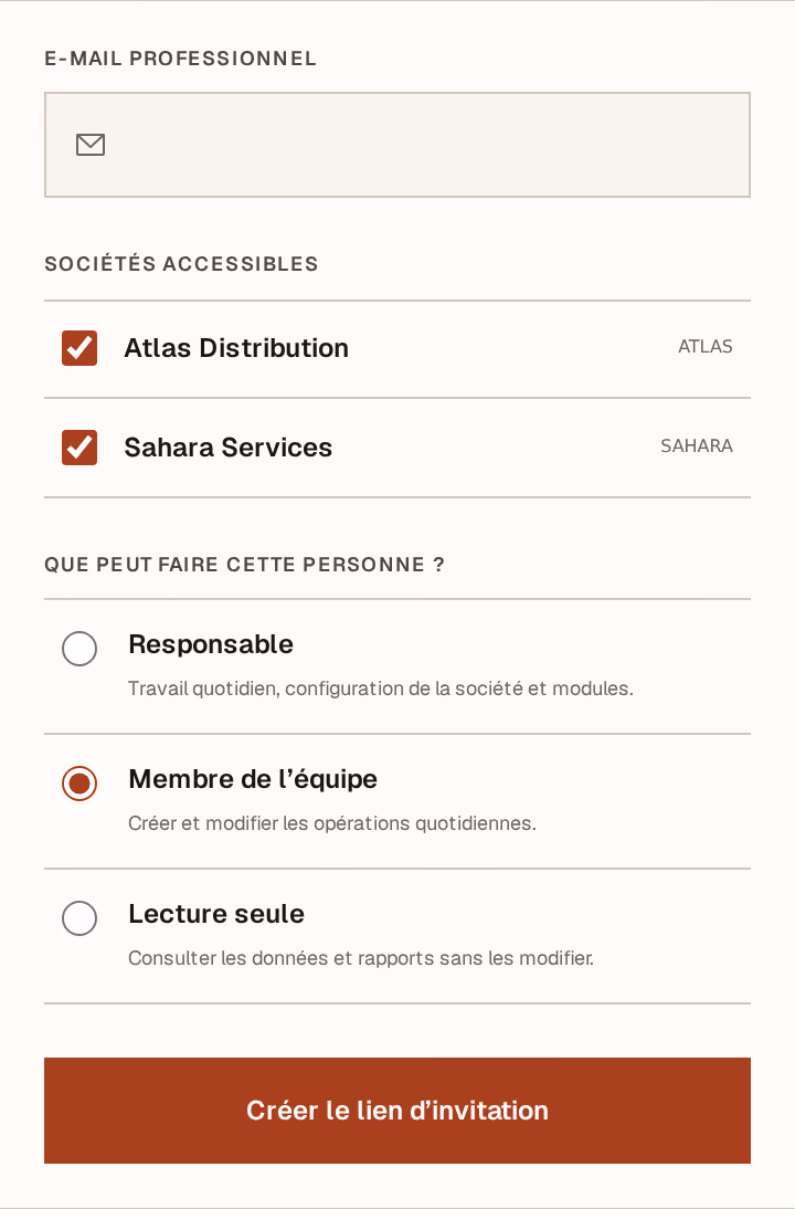 Capture d’écran : invite-form